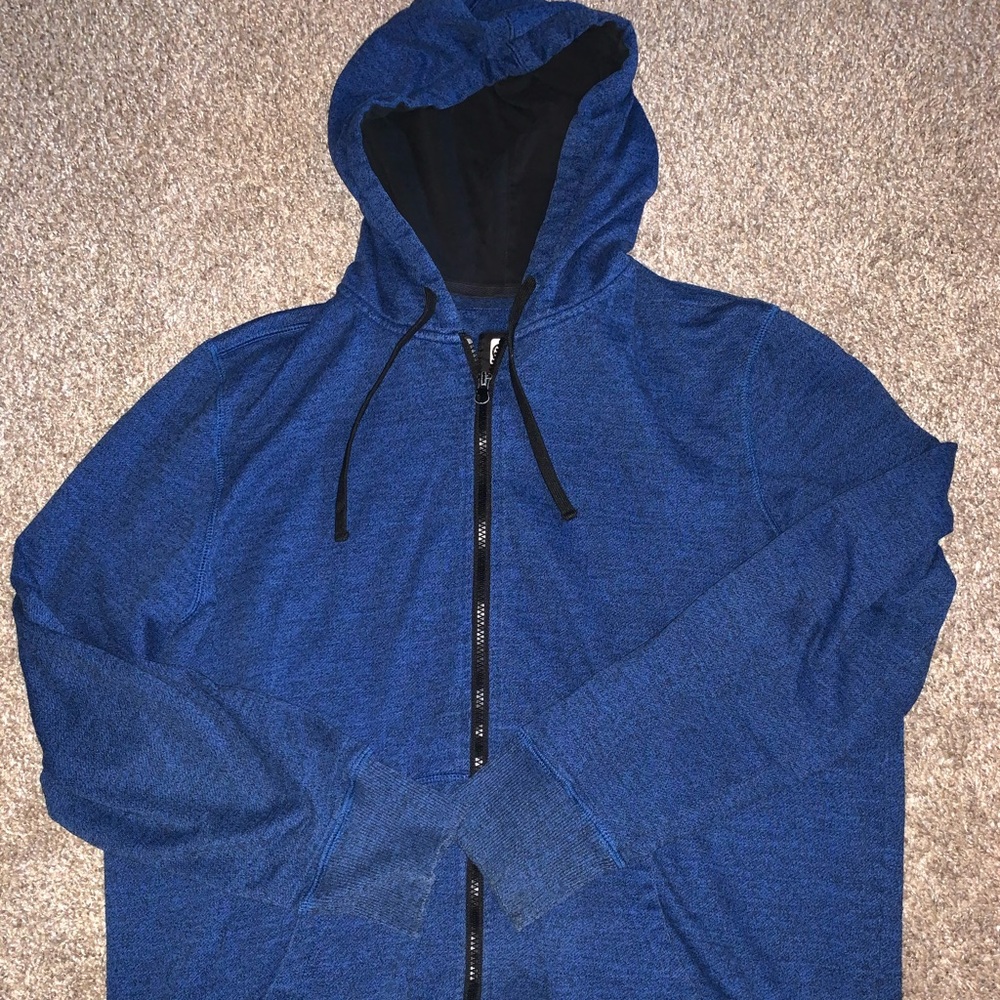 Blue zip up hoodie